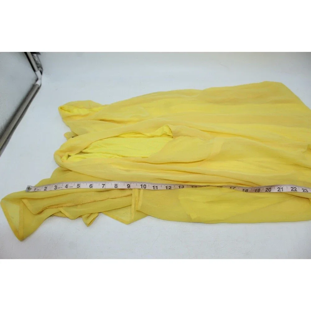 Ashley Stewart 22/24 Dress + 2X Sweater Cardigan Women Yellow Set Outfit Lemon - Picture 4 of 16
